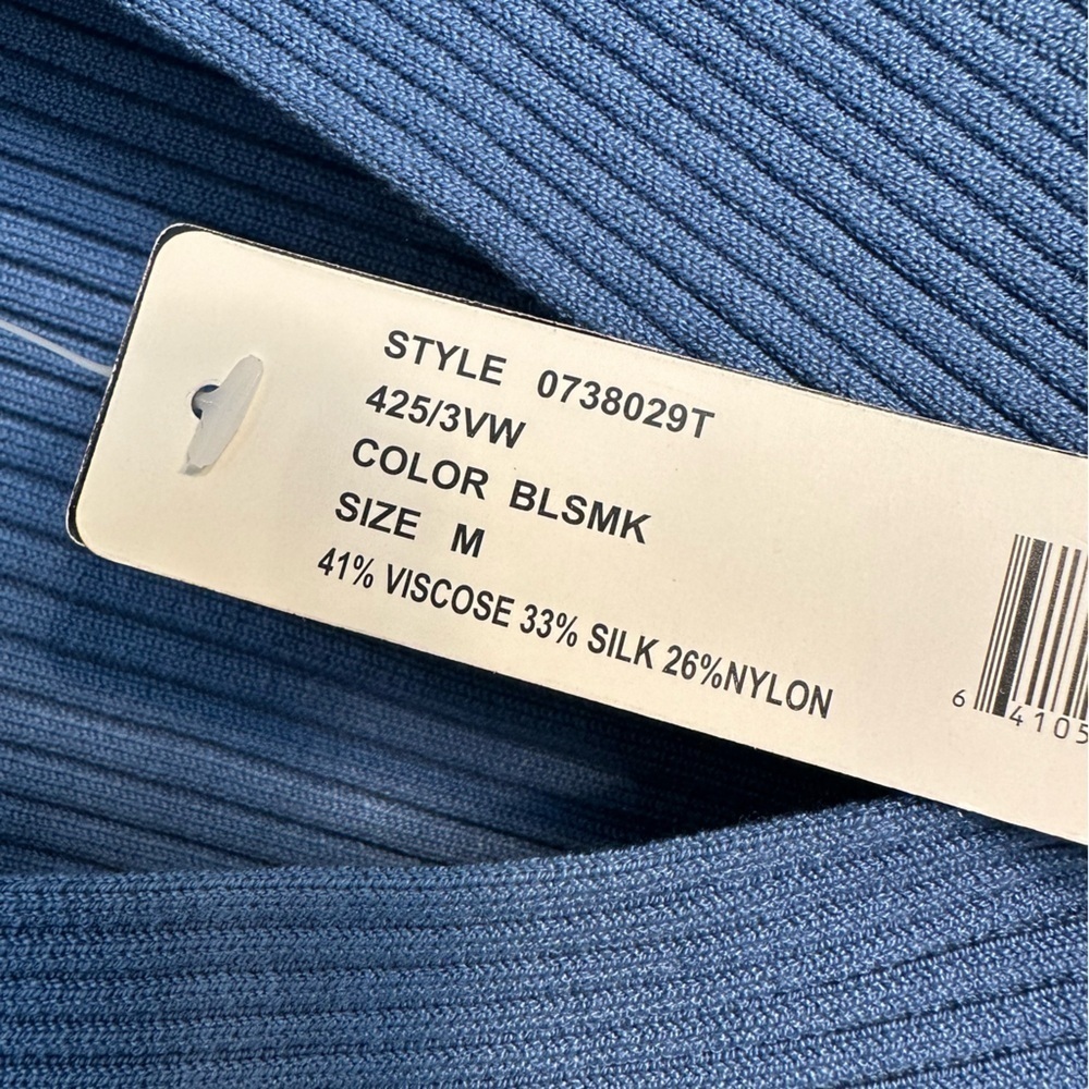 NWT silk blend ribbed knit tank - Picture 3 of 4